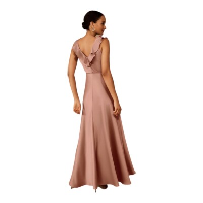 Anthropologie bhldn Tansy Satin Charmeuse Maxi Dress BHLDN size 6 pink NWT  | eBay