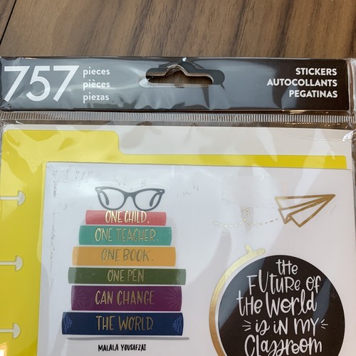 The Happy Planner Teacher Stickers 757 Pieces Set For Year Round Use PPSD17 eBay