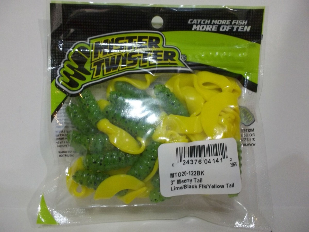 Mister Twister Mtsf20-ls 3 Meeny Curly Tail Fishing Lure 20 PK