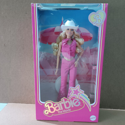 BARBIE THE MOVIE Doll Margot Robbie As Barbie In Pink Western Cowboy