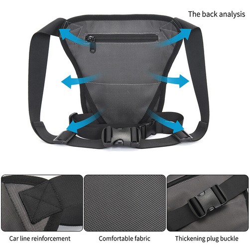Drop Leg Bag for Men Women Motorcycle Leg Bags Tactical Fanny Pack Outdoor - Picture 35 of 44