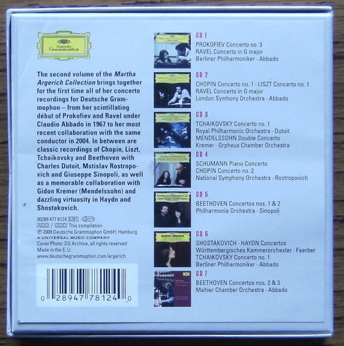 MARTHA ARGERICH The Collection 2 The Concerto Recordings 7CD Box Set (2009) DG - Picture 2 of 7