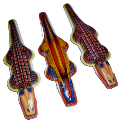 * Blechspielzeug  3 mal  KNACK-KROKODIL °°Tin Toy°° 622