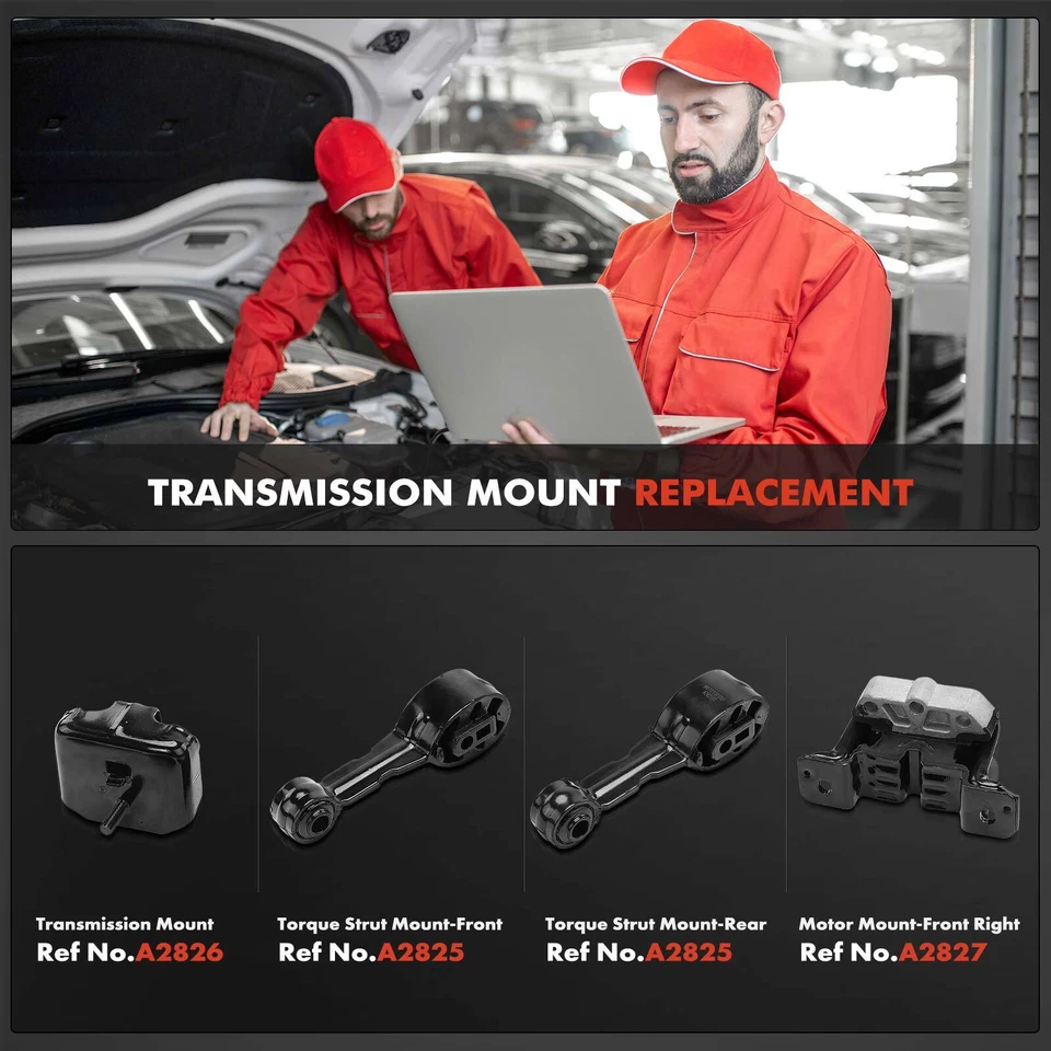 4x Montaje de motor y transmisión y puntal de par para Saturn SC1 SC2 93-02 SL 92-02 Foto 2 de 4