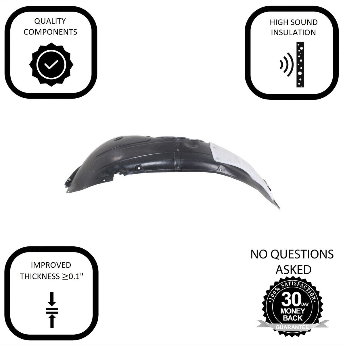 Front Left Driver Side Fender Liner For 2016-2018 Hyundai Tucson  