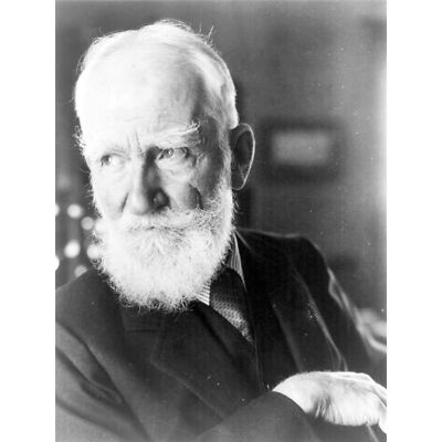 Portrait irischer Dramatiker George Bernard Shaw Foto Wandbild Leinwanddruck 18x24
