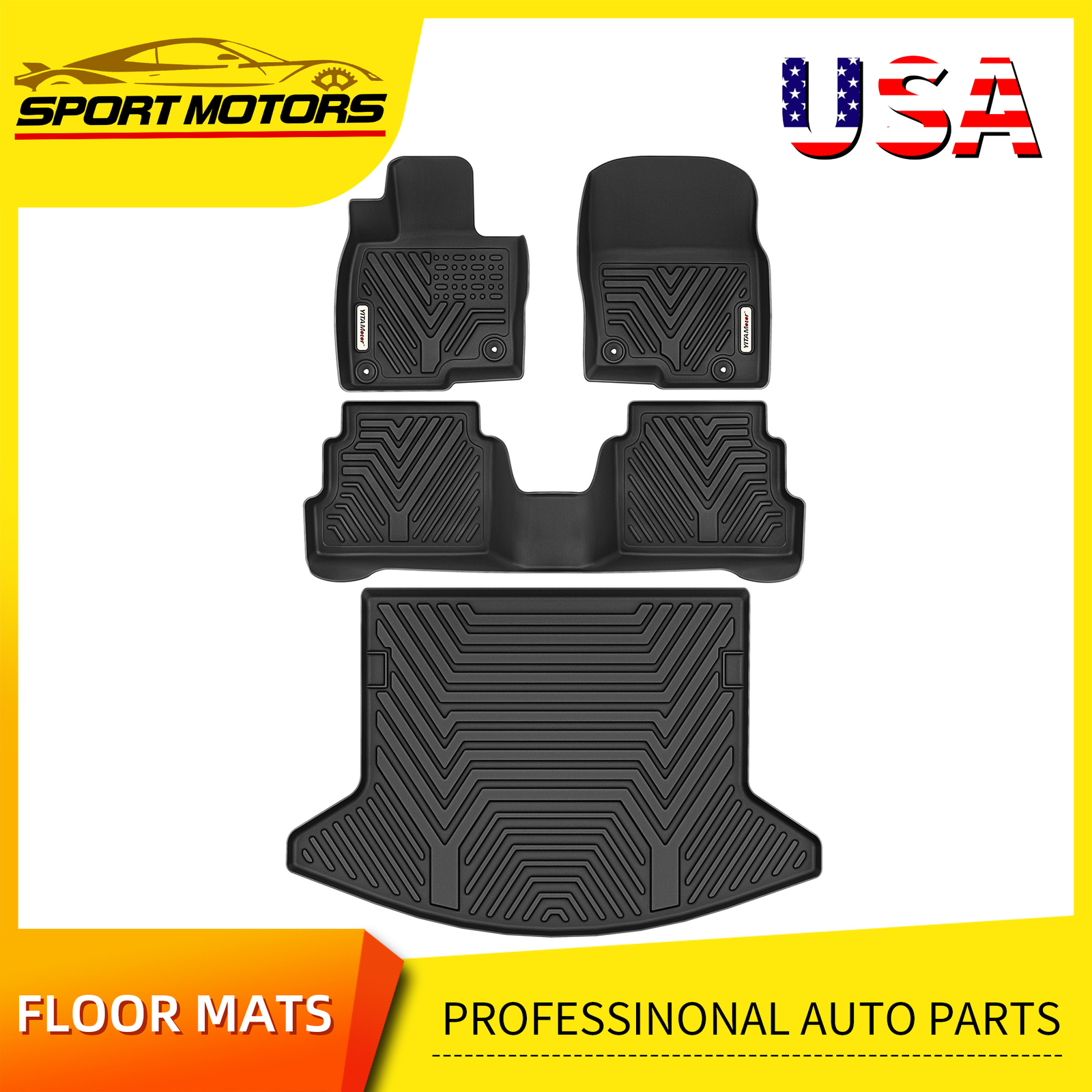 2017-2024 Mazda CX-5 TPE All-Weather Anti-Slip Floor Mats & Cargo Liner Set