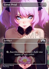 MTG - Lotus Petal - Fanart Borderless Style - EDH / Playtest