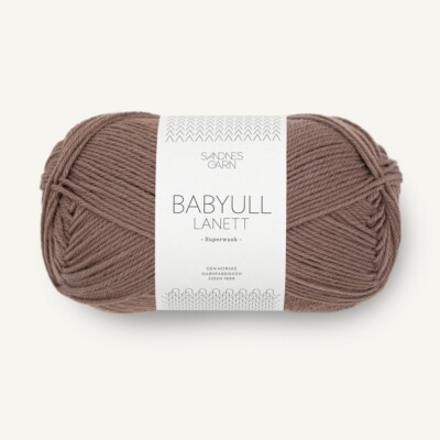 BABYULL LANETT von SANDNES GARN - EIKENØTT (3161) - 50 g / ca. 175 m Wolle