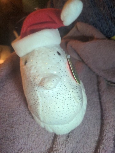 Peeps Navidad Vacaciones Blanco Brillante Chick con Sombrero Rojo Santa 5" de Peluche - Imagen 2 de 5