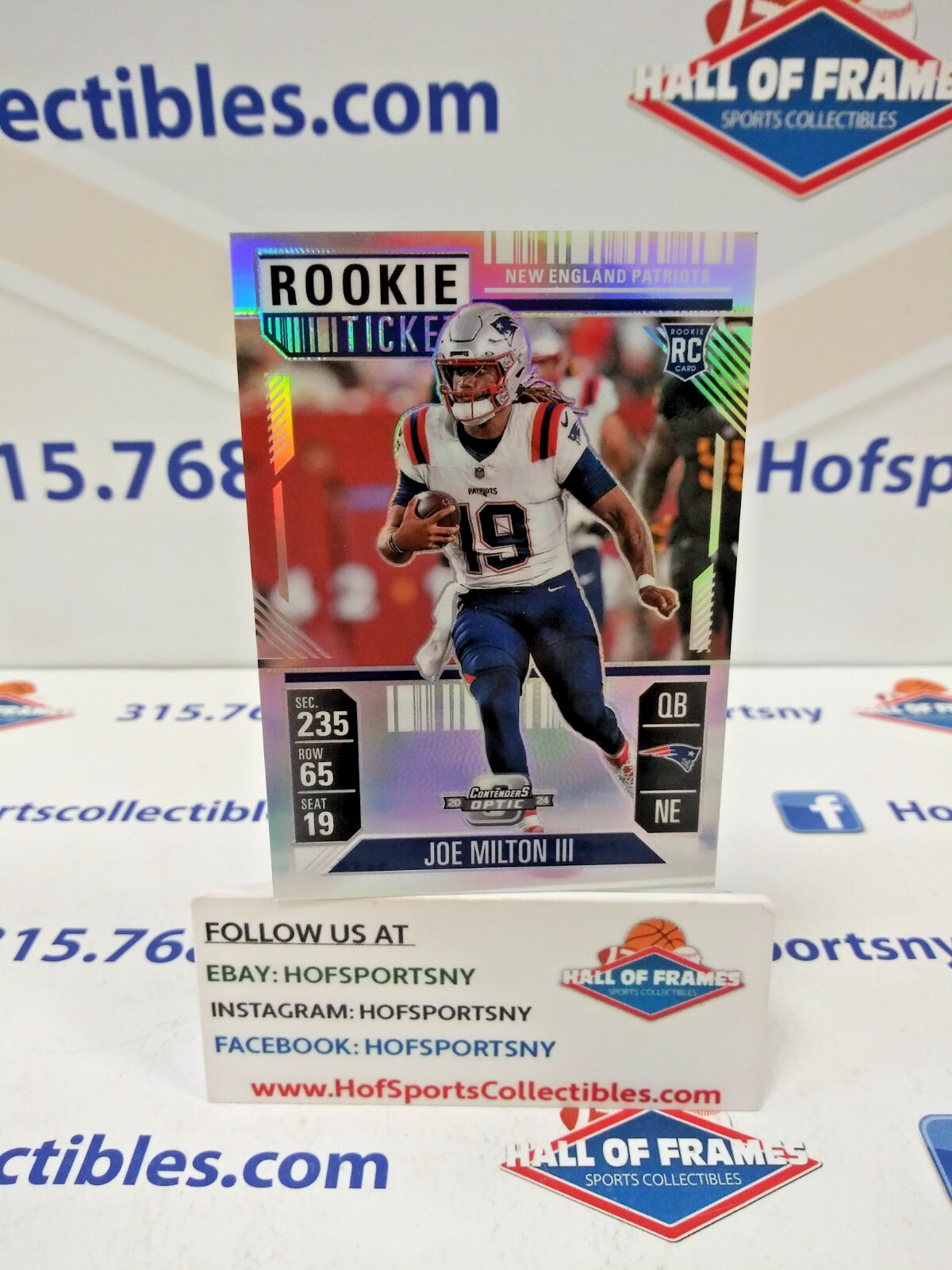 2024 PANINI CONTENDERS OPTIC JOE MILTON III ROOKIE TICKET SILVER HOLO PRIZM #78
