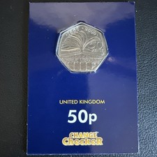 1850-2000 Public Libraries Fifty Pence Coin, Circulated (Lot L)