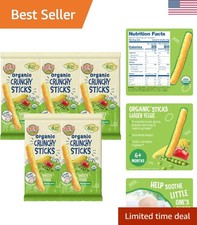 Organic Baby Food, Dissolvable Teething Snack for Babies 6 and Older, Garden...