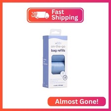 Ubbi On-the-Go Refill Bags, Diaper Disposal Waste Bags, Lavender Scented, On-the