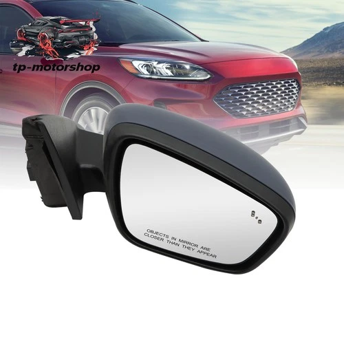 Passenger Side Mirror Primed Blind Spot w/o Turn Signal For 2020-23 Ford Escape