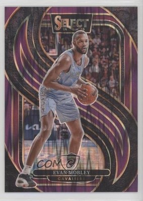 2024 Panini Select Premier Level Purple Flash Prizm 152/249 Evan Mobley #112 c8r