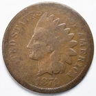 1874 Indian Head Penny Cent Good (G)