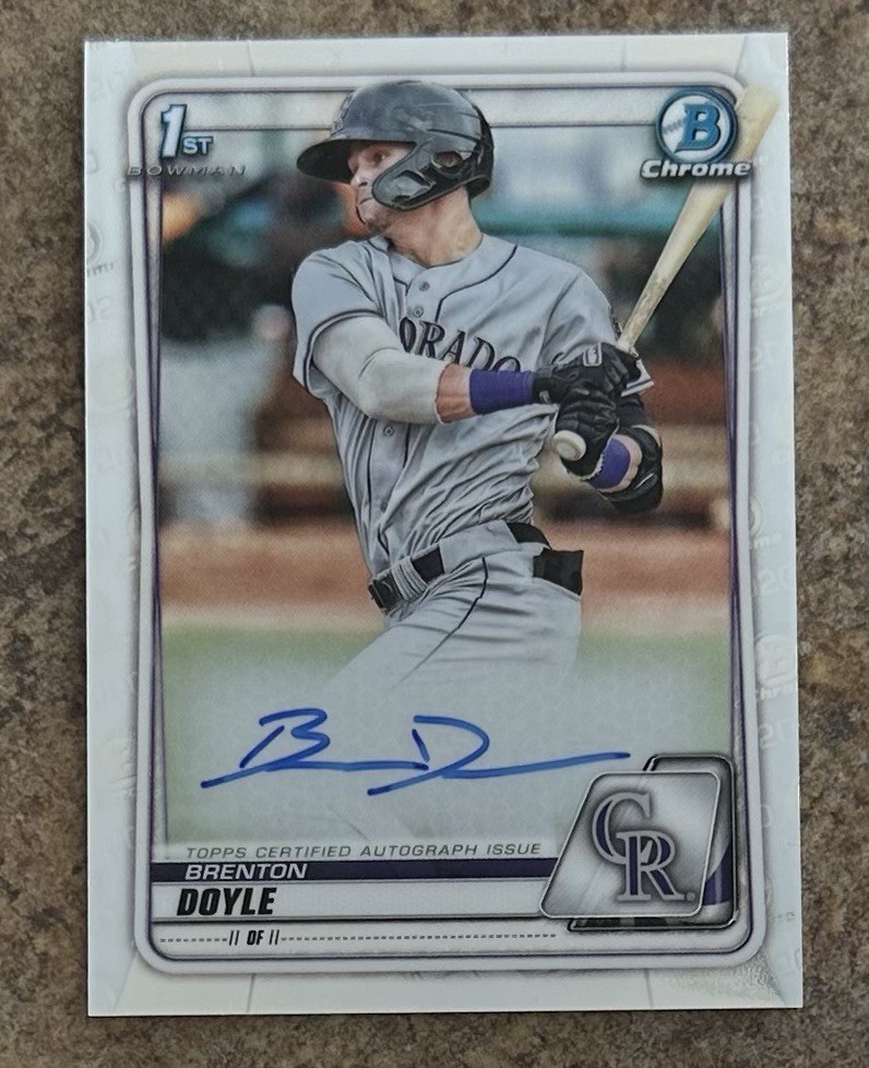 2020 Bowman Chrome Prospect Autographs Brenton Doyle #CPA-BD