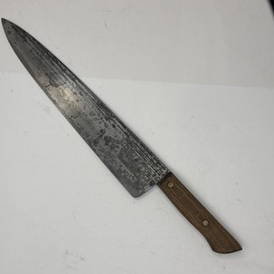 Vtg 12" Blade  ONTARIO Knife Co  Tru Edge 3XL Carbon Chef Knife USA Old Hickory