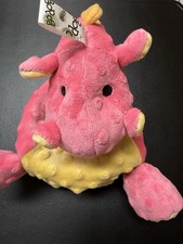 GoDog NWT Pink Dragon Plush Durable Squeaky with Chew Guard Dog Toy