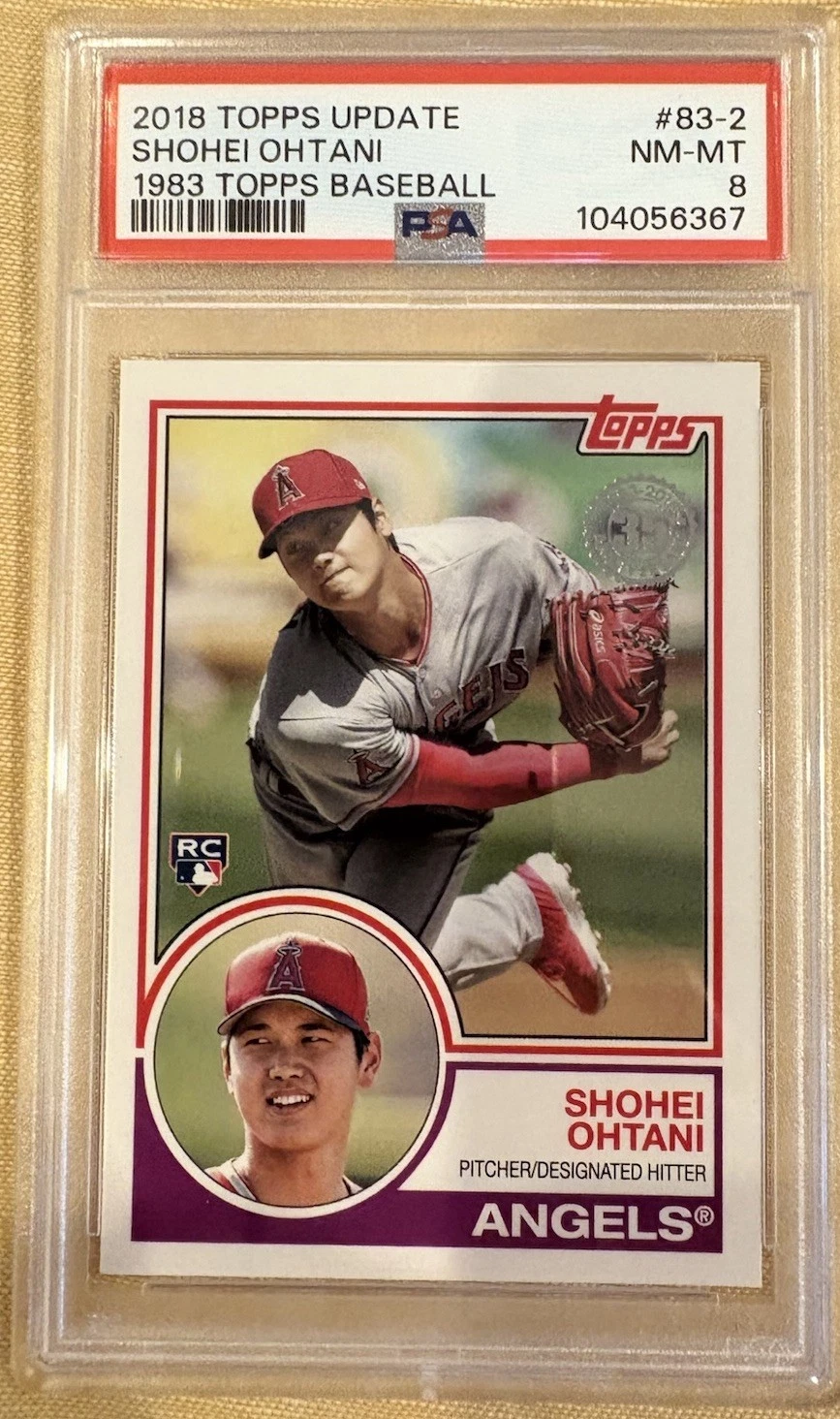 Shohei Ohtani trading card