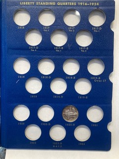 Partial Set of Standing Liberty 25c (15 pcs) in Whitman Album