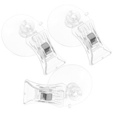3 Pcs Plastic Suction Cup Clip Seaweed Feeding Tool for Aquarium Fish Tank