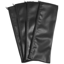 4Pcs Pu Microphone Storage Bag Travel Carry Case Wireless Microphones
