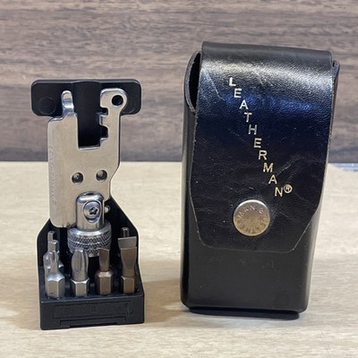 LEATHERMAN TOOL ADAPTER With Leather Sheath Holster 8 Bits USA