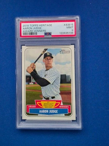 2018 Topps Heritage - Aaron Judge - Award Winners - PSA 9