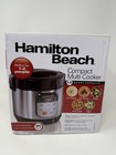 Hamilton Beach 37524 S/S Black Compact 1.5 Quart Multi-Cooker NEW SEALED