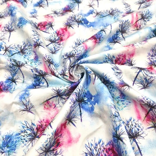 Botanical Vintage Floral Printed Cotton Fabric by Yard Dressmaking & Home Decor - product listing photo