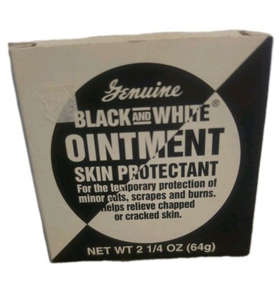 Genuine Black and White Ointment Skin Protectant 2.25 Oz HTF DISCONTINUED 