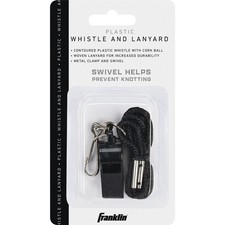 UPC 025725031344 product image for Franklin Black Plastic Whistle with Lanyard 3134 Franklin 3134 025725031344 | upcitemdb.com