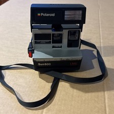 Polaroid Sun 600 LMS Film Camera - Black w/Strap