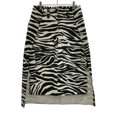 Sacai 20Ss Zebra Print Skirt 20-04917 Black White 2 Used Ith9Q904Sjtd
