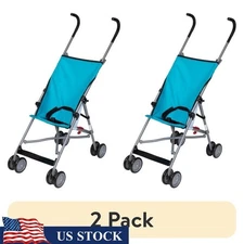2 Pack Lightweight Umbrella Stroller Toddler Travel Stroller 3 Point Harness New