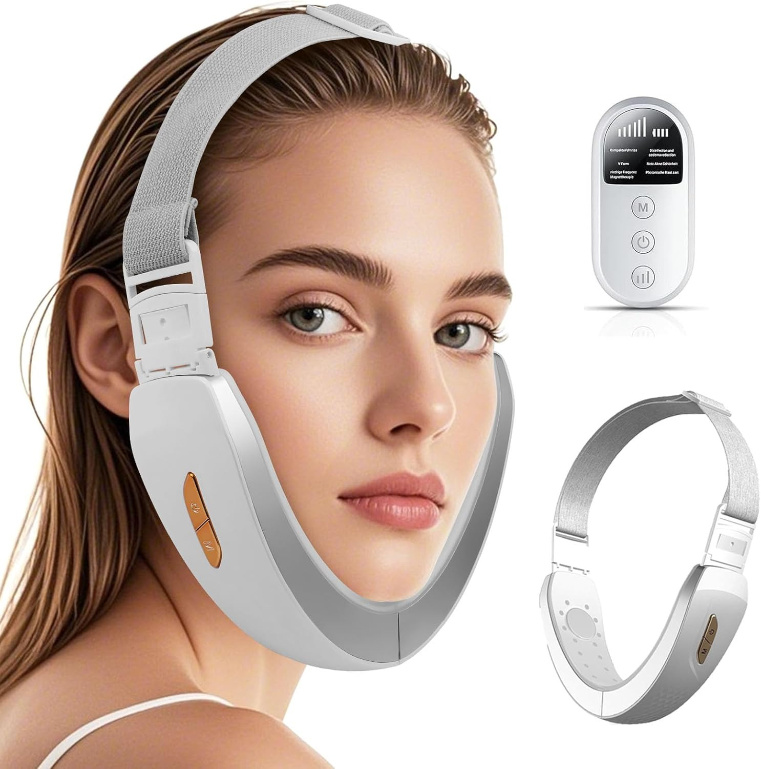 Riduttore Doppio Mento EMS: Tecnologia V-Face per Ringiovanimento Viso