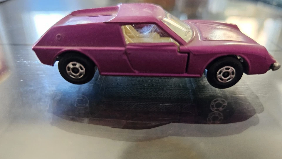 Matchbox Superfast Lotus Europa Rosa 1969 Vintage Original Car Series #5 Foto 2 de 4