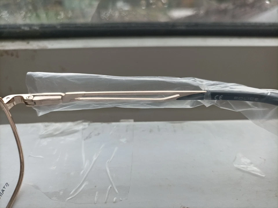 Police Men Glasses Frame  Black over Gold  Eyeglasses VPL08K COL 0302 145 - Image 3 of 4