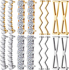 16 Pieces Shoelace Charms for Sneakers Include 4 Pairs Gold and 4 Pairs Silver D