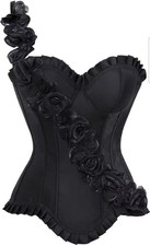 Corset De Color Negro Sexi Para Jovenes