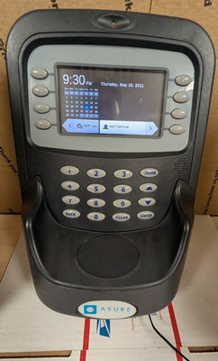 ASURE SOFTWARE ADI-P400X TIMECLOCK (POWERS ON!)