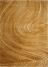 Modern Gold NZ Wool Silk Hand Tufted Area Rug