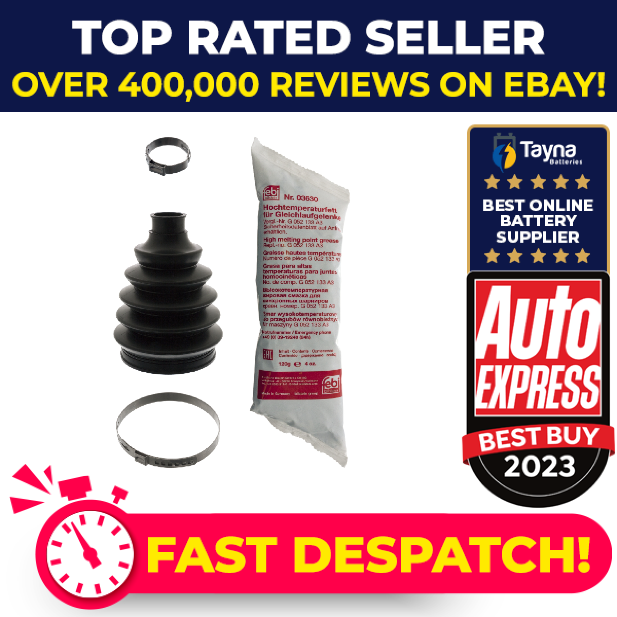 CV Joint Boot fits FIAT PANDA 9 1.2 1.3D 2006 on C.V. Driveshaft Gaiter 46308003