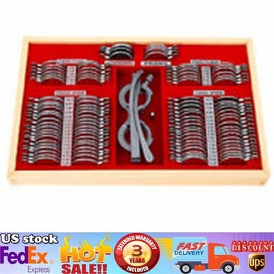 Optometry Optical Trial Lens Kit Test Metal Trial Frame Set w/Case Box 104pcs
