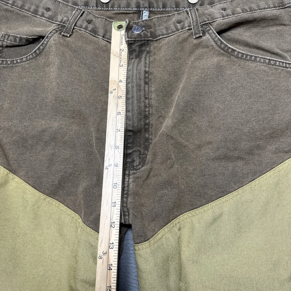 Pantalones de cepillo Wrangler Pro Gear Upland para hombre 40x32 (38x32) lona de pato trabajo de caza Foto 4 de 4