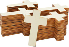Unfinished Wooden Crosses - DIY Projects Blank Wood Cross for Crafts