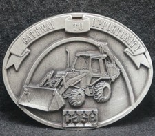 XC05184 NOS VINTAGE 1987 CASE GATEWAY TO OPPORTUNITY MACHINERY BELT BUCKLE