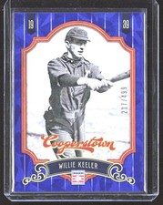 Willie Keeler 2012 Panini Cooperstown Crystal Collection Blue #13 SN NY Yankees